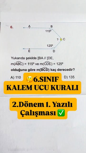 📐 Kalem Ucu Kuralı: 3 Saniyede Çöz! ✏️
1. Sınıfın en sevile