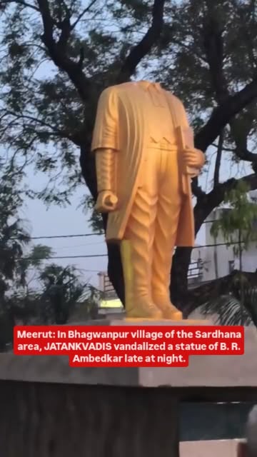 A fresh incident of vandalism has been reported from Meerut,