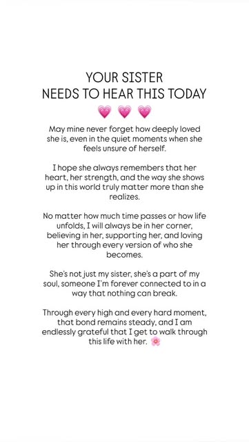 Sisters are more than family… they’re a connection that hold
