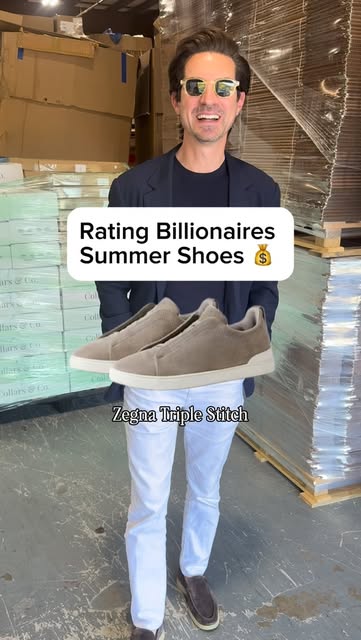 Billionaire summer shoe rotation 🛥️👇
• Zegna Triple Stitc