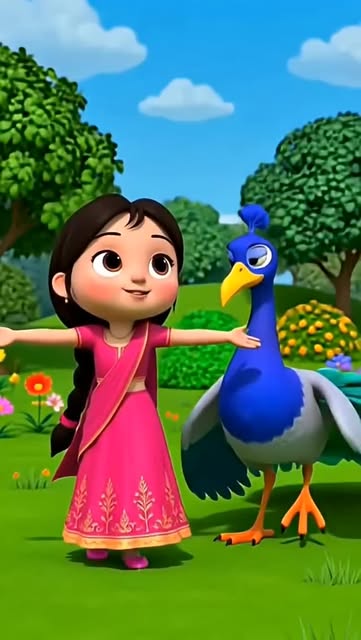 Nani teri morni ko mor le gaye baki jo bacha tha #kidsrhymes