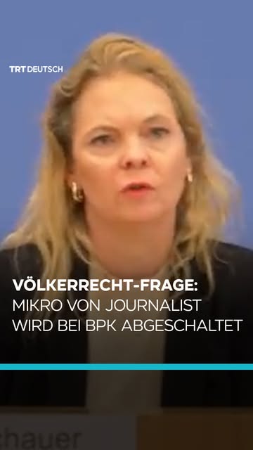 In der Bundespressekonferenz ist es am Montag bei einer Frag