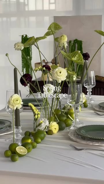 Styling a citrus spring tablescape 🍋🟩🌿
#citrusdinnerpar