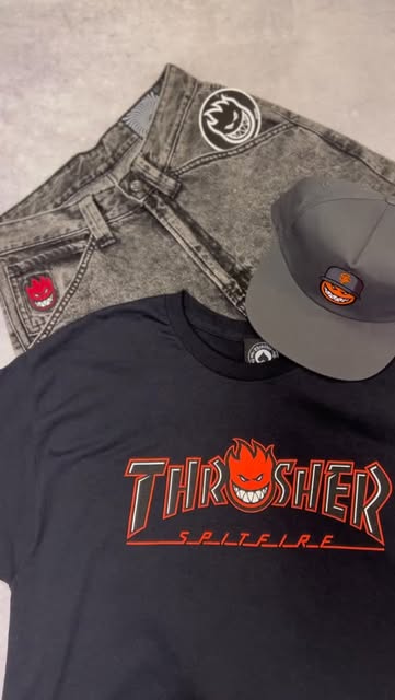 Essa colab de tirar o fôlego 😮💨
Thrasher x Spitfire 💥
J