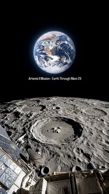 Artemis II Mission – Earth Through Nikon Z9