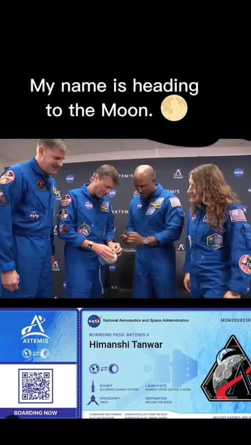 My name is going to the Moon! 🚀 I’m so excited to have my n