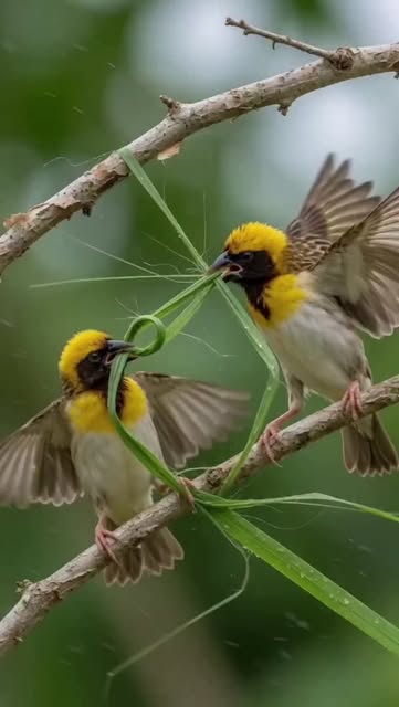 Insane Bird Nest Construction Caught on Camera 🐦🔥 #viral #