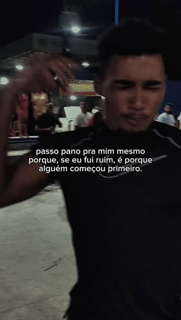 passo pano pra mim mesmo porque, se eu fui ruim, é porque al
