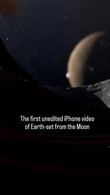POV: You are watching a earth-set from the most remote seat