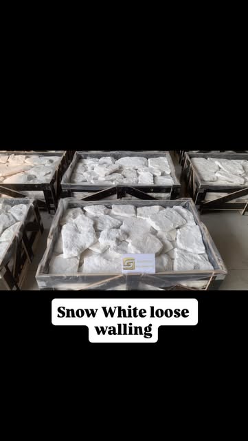 snow white loose walling // ready for shipping
#naturalston