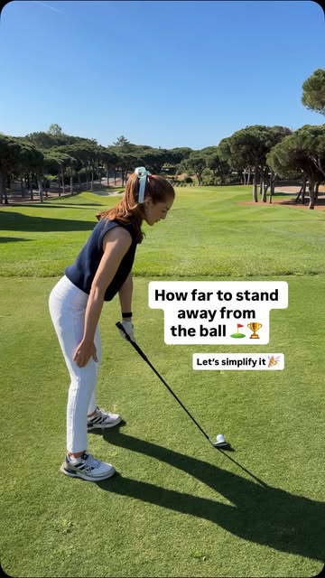 How far to stand from the ball ⛳️🤯🏆 simplified 🎉
#golf #