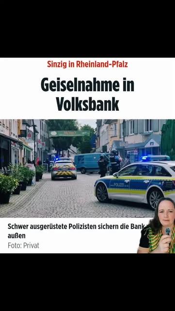 Großeinsatz in Sinzig.
Mehrere Täter und Geiseln sollen sic